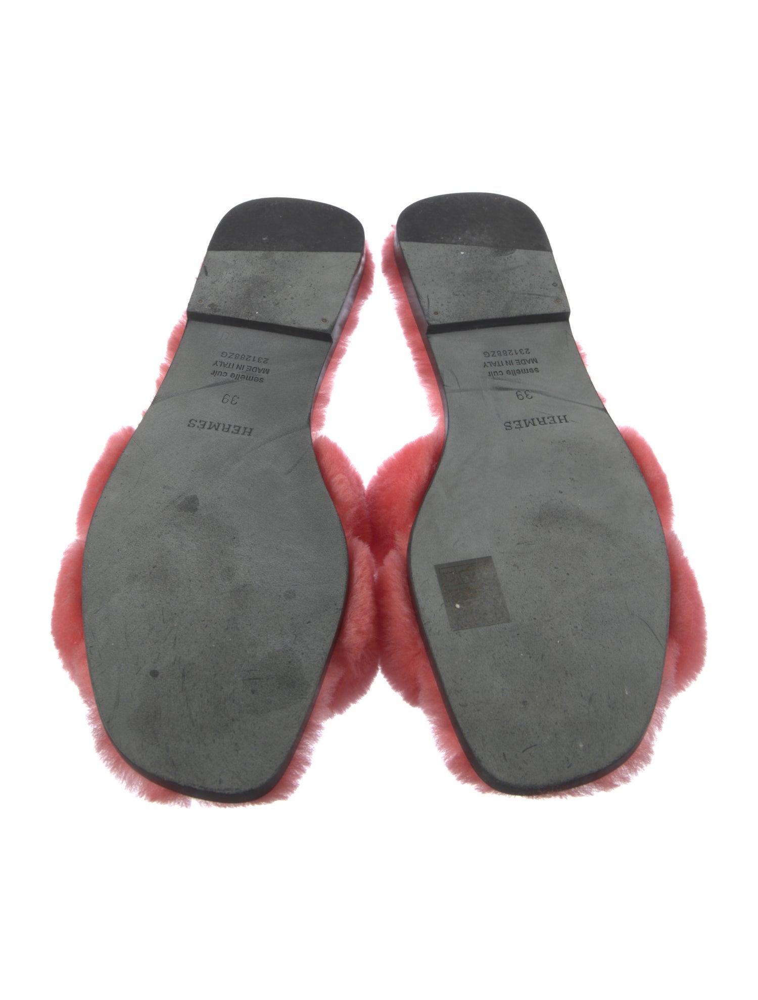 Hermès Oran Shearling Slides